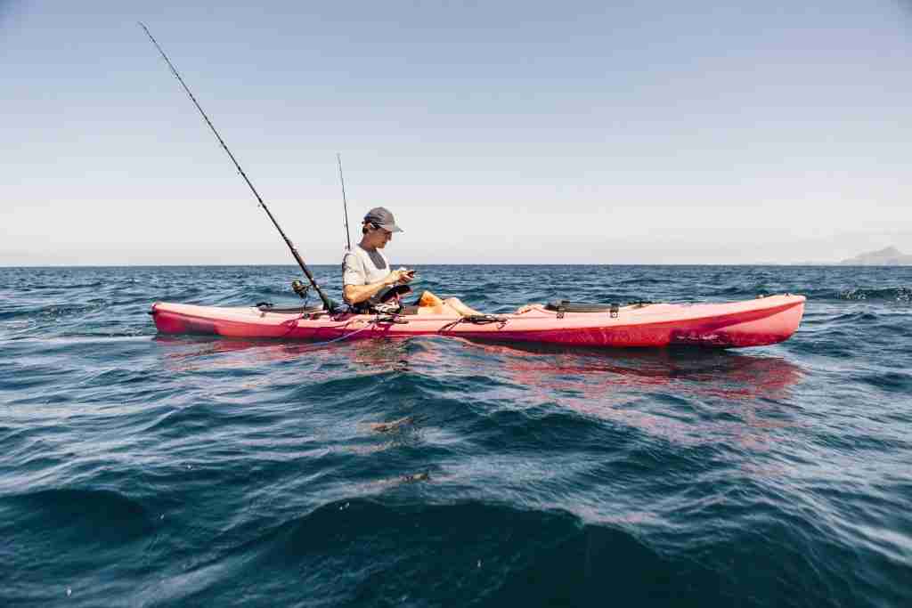 fishing from a kayak